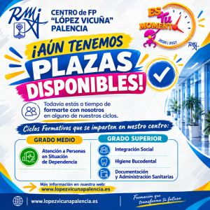 ¡¡Aun nos quedan plazas disponibles!!