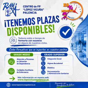 📢 PLAZAS DISPONIBLES*